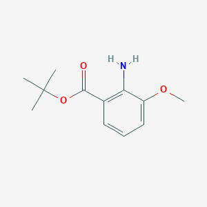 molecular formula C12H17NO3 B7941036 Tert-butyl 2-amino-3-methoxybenzoate 