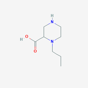 molecular formula C8H16N2O2 B7941041 1-Propylpiperazine-2-carboxylic acid 