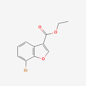 molecular formula C11H9BrO3 B7941097 Ethyl 7-bromobenzofuran-3-carboxylate 