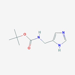 molecular formula C9H15N3O2 B7941099 tert-butyl N-[(1H-imidazol-4-yl)methyl]carbamate CAS No. 1279818-06-2