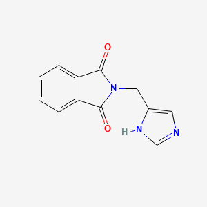 molecular formula C12H9N3O2 B7941107 2-(1H-imidazol-5-ylmethyl)isoindole-1,3-dione 