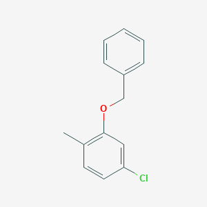 molecular formula C14H13ClO B7941114 2-(Benzyloxy)-4-chloro-1-methylbenzene 