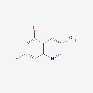 molecular formula C9H5F2NO B7941130 5,7-Difluoroquinolin-3-ol 