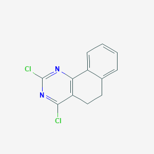 molecular formula C12H8Cl2N2 B7941147 2,4-Dichloro-5,6-dihydrobenzo[h]quinazoline 