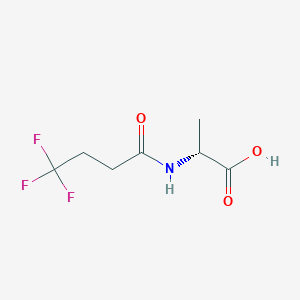 molecular formula C7H10F3NO3 B7941157 (R)-2-(4,4,4-trifluorobutanamido)propanoic acid 