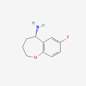 molecular formula C10H12FNO B7941167 (S)-7-Fluoro-2,3,4,5-tetrahydrobenzo[b]oxepin-5-amine 