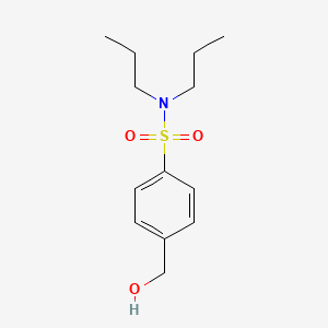 molecular formula C13H21NO3S B7941173 N,N-Dipropyl-4-(hydroxymethyl)benzenesulfonamide 
