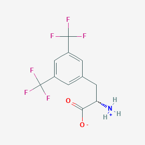 molecular formula C11H9F6NO2 B7941205 (2S)-2-azaniumyl-3-[3,5-bis(trifluoromethyl)phenyl]propanoate 