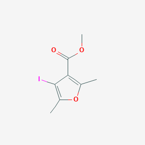 molecular formula C8H9IO3 B7941242 Methyl 4-iodo-2,5-dimethylfuran-3-carboxylate 