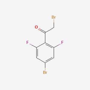 molecular formula C8H4Br2F2O B7941243 2-Bromo-1-(4-bromo-2,6-difluorophenyl)ethanone CAS No. 746630-35-3