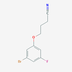 molecular formula C10H9BrFNO B7941381 4-(3-Bromo-5-fluoro-phenoxy)butanenitrile 