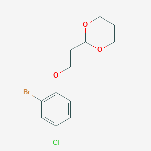 2-[2-(2-Bromo-4-chloro-phenoxy)ethyl]-1,3-dioxane
