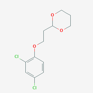 molecular formula C12H14Cl2O3 B7941404 2-[2-(2,4-Dichloro-phenoxy)ethyl]-1,3-dioxane 