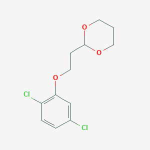 molecular formula C12H14Cl2O3 B7941411 2-[2-(2,5-Dichloro-phenoxy)ethyl]-1,3-dioxane 