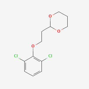 molecular formula C12H14Cl2O3 B7941413 2-[2-(2,6-Dichloro-phenoxy)ethyl]-1,3-dioxane 