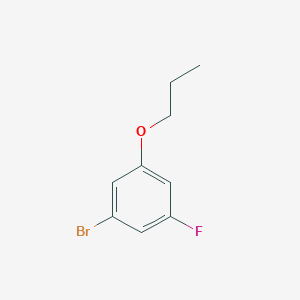 molecular formula C9H10BrFO B7941432 1-Bromo-3-fluoro-5-propoxybenzene 