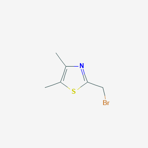 molecular formula C6H8BrNS B7941457 2-(Bromomethyl)-4,5-dimethyl-1,3-thiazole 