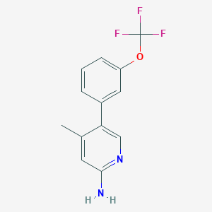 4-Methyl-5-(3-(trifluoromethoxy)phenyl)pyridin-2-amine
