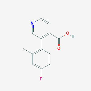 3-(4-Fluoro-2-methylphenyl)isonicotinic acid