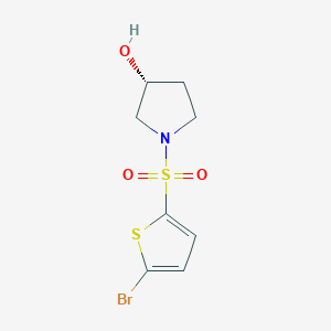 (R)-1-((5-Bromothiophen-2-yl)sulfonyl)pyrrolidin-3-ol