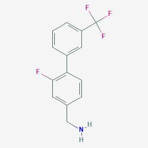(2-Fluoro-3'-(trifluoromethyl)-[1,1'-biphenyl]-4-yl)methanamine