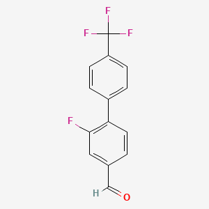 2-Fluoro-4'-(trifluoromethyl)biphenyl-4-carbaldehyde
