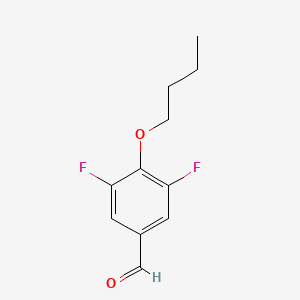 molecular formula C11H12F2O2 B7941574 4-Butoxy-3,5-difluorobenzaldehyde 