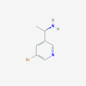 molecular formula C7H9BrN2 B7941598 (S)-1-(5-Bromopyridin-3-yl)ethanamine 