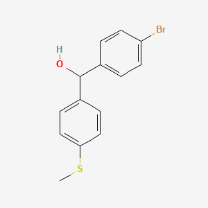 (4-Bromophenyl)(4-(methylthio)phenyl)methanol