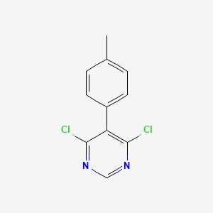 molecular formula C11H8Cl2N2 B7941628 4,6-Dichloro-5-(p-tolyl)pyrimidine CAS No. 146533-43-9