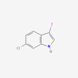 molecular formula C8H5ClIN B7941633 6-Chloro-3-iodo-1H-indole 