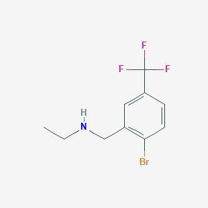 molecular formula C10H11BrF3N B7941642 (2-Bromo-5-trifluoromethyl-benzyl)-ethyl-amine CAS No. 1175526-32-5