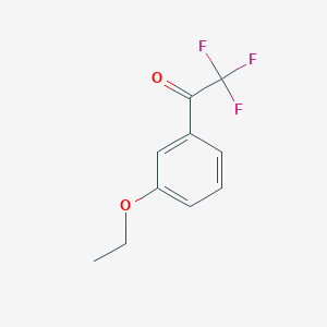 molecular formula C10H9F3O2 B7941647 1-(3-Ethoxyphenyl)-2,2,2-trifluoroethanone 