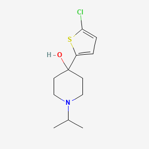 molecular formula C12H18ClNOS B7941683 4-(5-Chlorothiophen-2-yl)-1-isopropylpiperidin-4-ol 