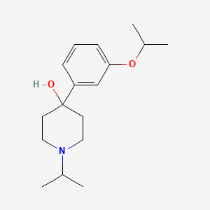 molecular formula C17H27NO2 B7941689 4-Hydroxy-4-(3-iso-propoxyphenyl)-1-iso-propylpiperidine 
