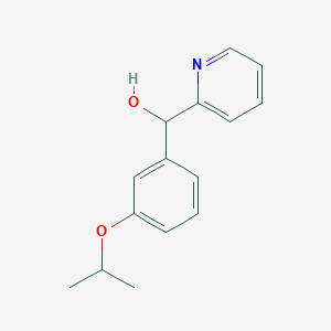 molecular formula C15H17NO2 B7941698 3-iso-Propoxyphenyl-(2-pyridyl)methanol 