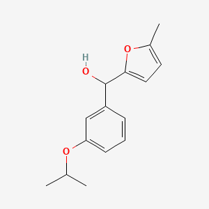 molecular formula C15H18O3 B7941708 5-Methyl-2-furyl-(3-iso-propoxyphenyl)methanol 