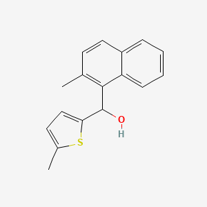 molecular formula C17H16OS B7941709 2-Methyl-1-naphthyl-(5-methyl-2-thienyl)methanol 