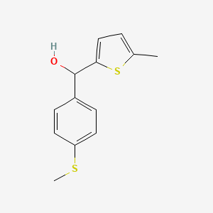 molecular formula C13H14OS2 B7941720 5-Methyl-2-thienyl-(4-methylthiophenyl)methanol 