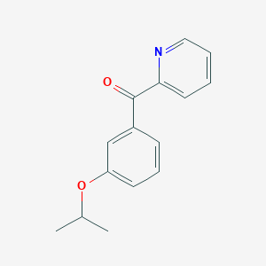 molecular formula C15H15NO2 B7941732 2-(3-iso-Propoxybenzoyl)pyridine 