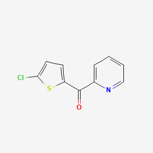 molecular formula C10H6ClNOS B7941739 (5-Chlorothiophen-2-YL)(pyridin-2-YL)methanone CAS No. 515154-33-3