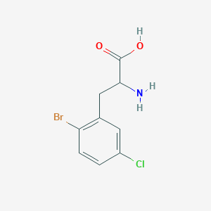 2-Amino-3-(2-bromo-5-chlorophenyl)propanoic acid