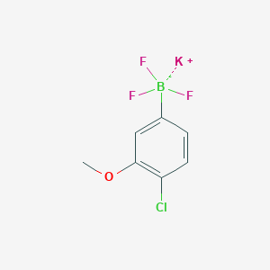 molecular formula C7H6BClF3KO B7941769 Potassium (4-chloro-3-methoxyphenyl)trifluoroboranuide 