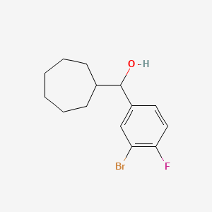 Cycloheptyl (3-bromo-4-fluorophenyl)methanol