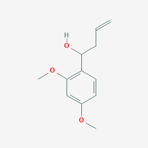 molecular formula C12H16O3 B7941796 1-(2,4-Dimethoxyphenyl)but-3-en-1-ol 