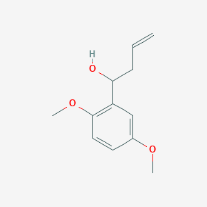 molecular formula C12H16O3 B7941802 4-(2,5-Dimethoxyphenyl)-1-buten-4-ol 