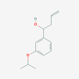 molecular formula C13H18O2 B7941805 4-(3-iso-Propoxyphenyl)-1-buten-4-ol CAS No. 1443354-20-8