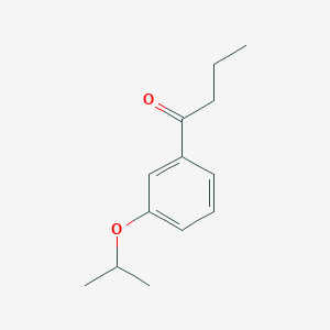 molecular formula C13H18O2 B7941867 3'-iso-Propoxybutyrophenone 