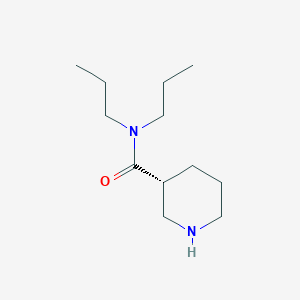 molecular formula C12H24N2O B7941896 (3R)-N,N-dipropylpiperidine-3-carboxamide 