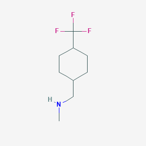 molecular formula C9H16F3N B7941904 Methyl({[4-(trifluoromethyl)cyclohexyl]methyl})amine 